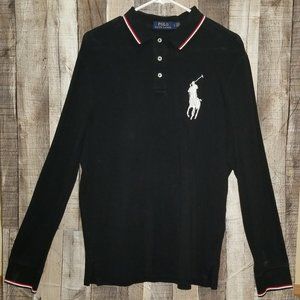 RALPH LAUREN LONG-SLEEVE BIG PONY POLO